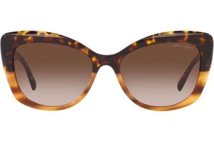 Okulary przeciwsłoneczne Giorgio Armani AR8161 592913 Kocie oczy Havana