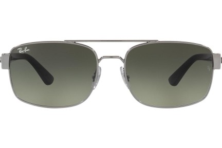 Okulary przeciwsłoneczne Ray-Ban RB3687 004/71 Prostokątne Srebrne