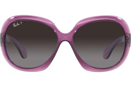 Okulary przeciwsłoneczne Ray-Ban Jackie Ohh II RB4098 6591T3 Polarized Oversize Fioletowe