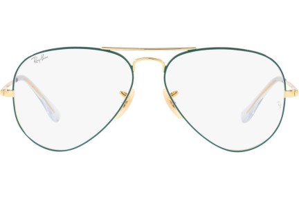 Okulary korekcyjne Ray-Ban Aviator RX6489 3136 Pilotki (Aviator) Złote