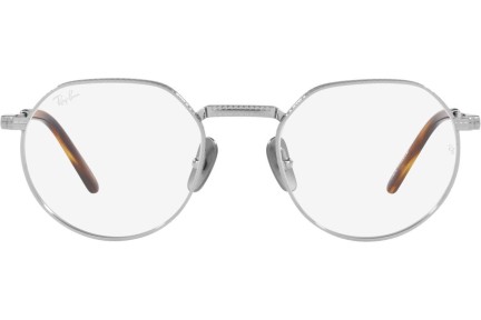 Okulary korekcyjne Ray-Ban Jack Titanium Titanium Collection RX8265V 1224 Okrągłe Srebrne