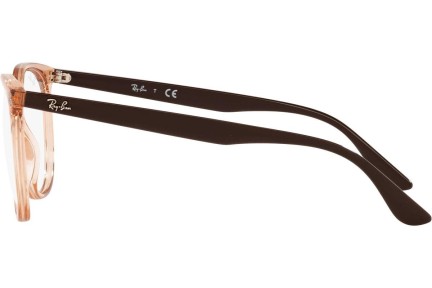 Okulary korekcyjne Ray-Ban RX4378V 8172 Kwadratowe Brązowe