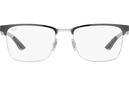 Okulary korekcyjne Ray-Ban RX8421 3125 Kwadratowe Srebrne