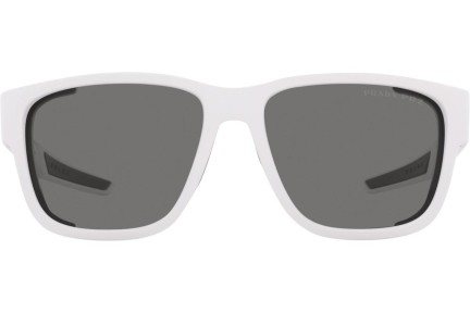 Okulary przeciwsłoneczne Prada Linea Rossa PS07WS TWK02G Polarized Kwadratowe Białe