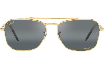 Napszemüvegek Ray-Ban New Caravan Chromance Collection RB3636 9196G6 Polarized Szogletes Arany