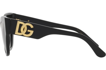 Okulary przeciwsłoneczne Dolce & Gabbana Timeless Collection DG4404 501/8G Kocie oczy Czarne