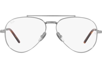 Okulary korekcyjne Ray-Ban Aviator Titanium Titanium Collection RX8225V 1224 Pilotki (Aviator) Srebrne