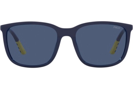 Okulary przeciwsłoneczne Polo Ralph Lauren PH4185U 550680 Kwadratowe Niebieskie
