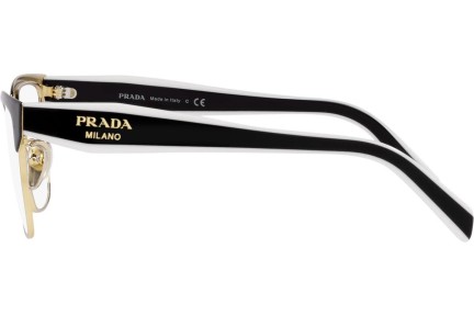 Okulary korekcyjne Prada PR65YV 18A1O1 Browline Czarne