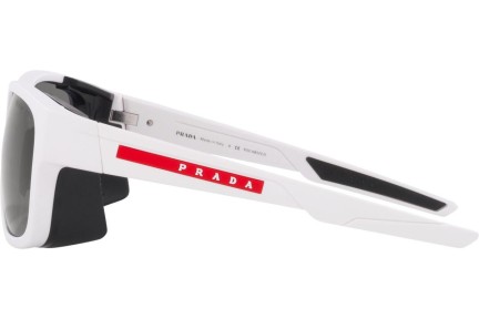Okulary przeciwsłoneczne Prada Linea Rossa PS07WS TWK02G Polarized Kwadratowe Białe