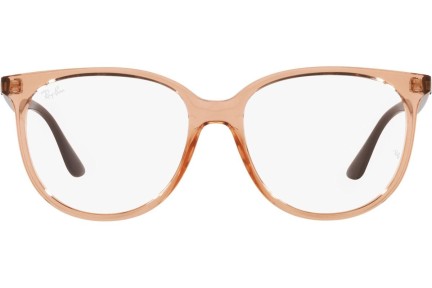 Okulary korekcyjne Ray-Ban RX4378V 8172 Kwadratowe Brązowe