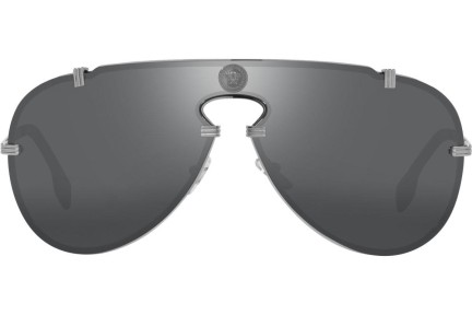 Okulary przeciwsłoneczne Versace Medusa Mesmerize VE2243 10016G Pojedyncze | Shield Srebrne