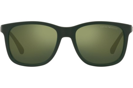 Okulary przeciwsłoneczne Emporio Armani EA4184 50586R Kwadratowe Zielone