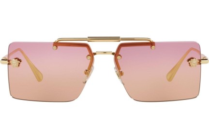 Okulary przeciwsłoneczne Versace VE2245 100278 Prostokątne Złote