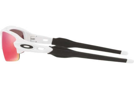 Okulary przeciwsłoneczne Oakley Flak XXS OJ9008-02 PRIZM Field Prostokątne Białe