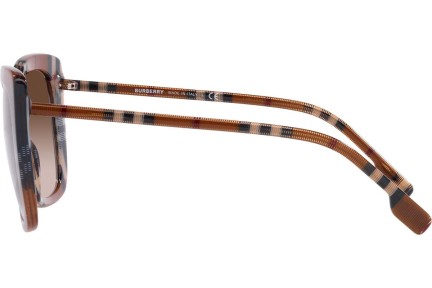 Okulary przeciwsłoneczne Burberry Caroll BE4323 400513 Oversize Brązowe