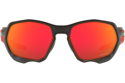 Okulary przeciwsłoneczne Oakley Plazma OO9019-11 Prostokątne Czarne