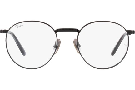 Okulary korekcyjne Ray-Ban Round Titanium Titanium Collection RX8237V 1237 Okrągłe Czarne