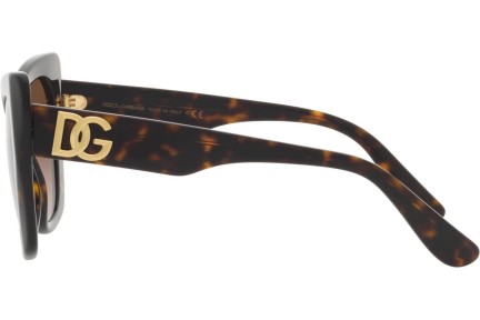 Okulary przeciwsłoneczne Dolce & Gabbana DG4405 502/13 Kocie oczy Havana