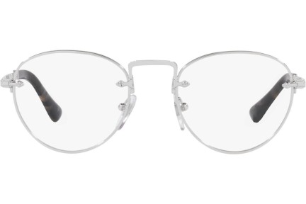 Okulary korekcyjne Persol PO2491V 1122 Okrągłe Srebrne