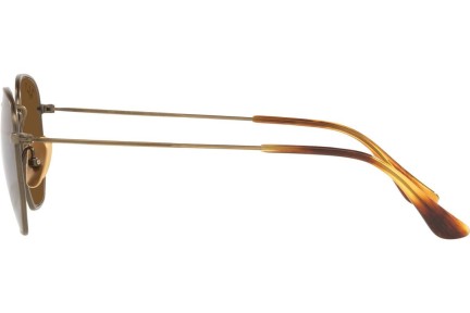 Okulary przeciwsłoneczne Ray-Ban Hexagonal Titanium Collection RB8148 920757 Polarized Okrągłe Złote