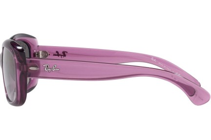 Okulary przeciwsłoneczne Ray-Ban Jackie Ohh RB4101 6591M3 Polarized Oversize Fioletowe