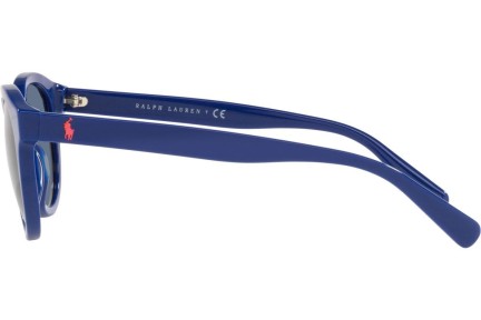 Okulary przeciwsłoneczne Polo Ralph Lauren PH4184 523580 Okrągłe Niebieskie