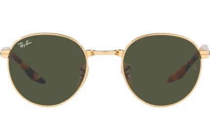 Okulary przeciwsłoneczne Ray-Ban RB3691 001/31 Okrągłe Złote