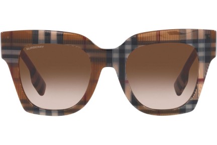 Okulary przeciwsłoneczne Burberry Kitty BE4364 396713 Kwadratowe Brązowe