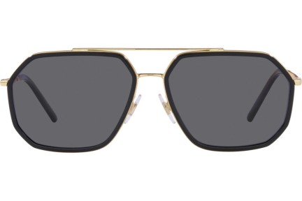 Okulary przeciwsłoneczne Dolce & Gabbana DG2285 02/81 Polarized Pilotki (Aviator) Złote