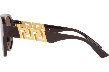 Okulary przeciwsłoneczne Versace La Greca VE4420 535673 Okrągłe Brązowe