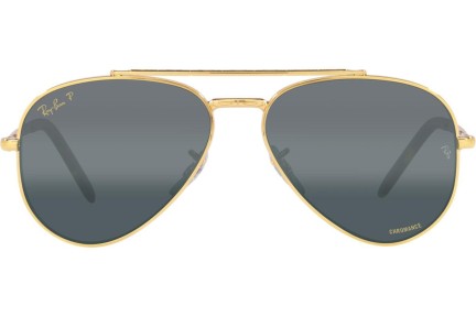 Ochelari de soare Ray-Ban New Aviator Chromance Collection RB3625 9196G6 Polarized Pilot Aurii