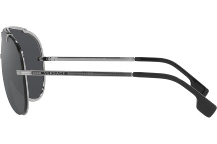 Okulary przeciwsłoneczne Versace Medusa Mesmerize VE2243 10016G Pojedyncze | Shield Srebrne