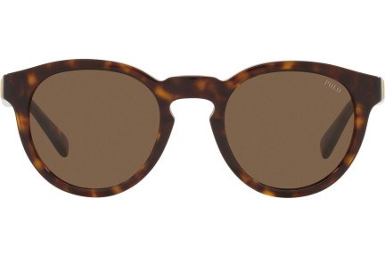 Okulary przeciwsłoneczne Polo Ralph Lauren PH4184 500373 Okrągłe Havana