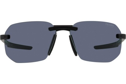 Okulary przeciwsłoneczne Prada Linea Rossa PS09WS DG009R Prostokątne Czarne