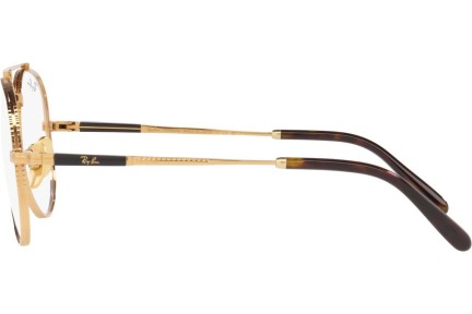 Okulary korekcyjne Ray-Ban Aviator Titanium Titanium Collection RX8225V 1220 Pilotki (Aviator) Złote