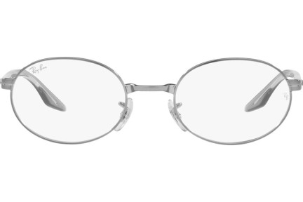 Okulary korekcyjne Ray-Ban RX6481V 3123 Owalne Srebrne