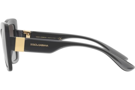 Okulary przeciwsłoneczne Dolce & Gabbana DG6170 32578G Kocie oczy Szare