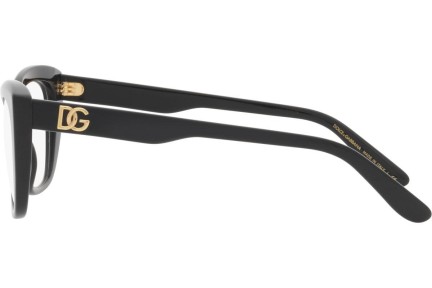 Okulary korekcyjne Dolce & Gabbana DG3355 501 Kocie oczy Czarne