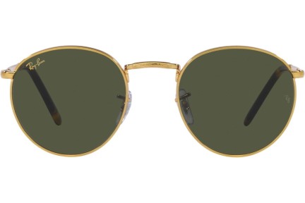 Okulary przeciwsłoneczne Ray-Ban New Round RB3637 919631 Okrągłe Złote