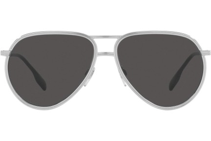 Okulary przeciwsłoneczne Burberry Scott BE3135 100587 Pilotki (Aviator) Srebrne