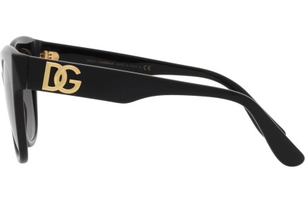 Okulary przeciwsłoneczne Dolce & Gabbana DG4407 501/8G Kocie oczy Czarne