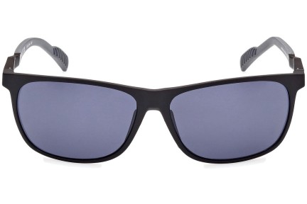 Okulary przeciwsłoneczne Adidas Sport SP0061 02A Prostokątne Czarne