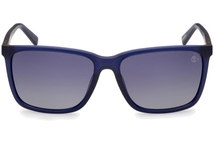 Okulary przeciwsłoneczne Timberland TB9280-H 91D Polarized Kwadratowe Niebieskie