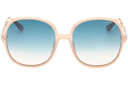 Okulary przeciwsłoneczne Guess GU7844 57P Okrągłe Beżowe