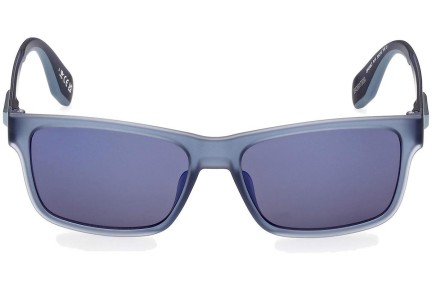 Okulary przeciwsłoneczne Adidas Originals OR0067 91X Prostokątne Niebieskie
