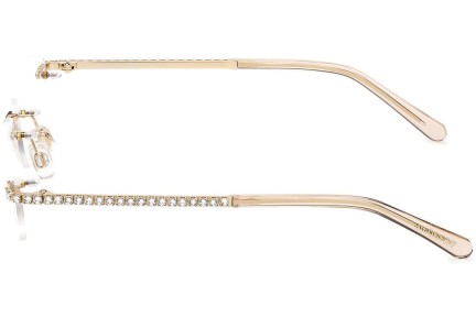 Okulary korekcyjne Swarovski SK5423-H 032 Prostokątne Złote