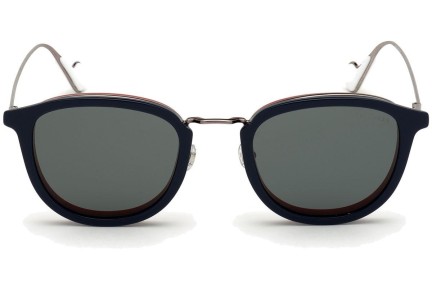 Okulary przeciwsłoneczne Moncler ML0126 92V Okrągłe Niebieskie
