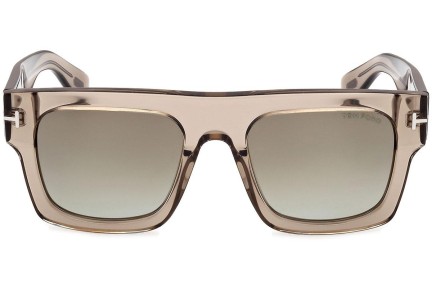 Napszemüvegek Tom Ford Fausto FT0711 47Q Flat Top Barna