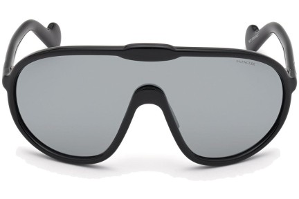 Okulary przeciwsłoneczne Moncler ML0184 01C Pojedyncze | Shield Czarne